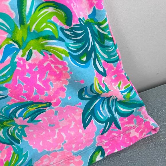 Lilly Pulizter Girls Harper Shift Dress Blue Ibiza Pineapple Shake XL 12-14 - Picture 3 of 6